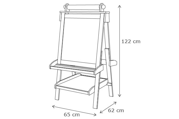 Formaat van de schildersezel