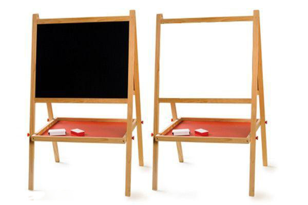 Dubbelzijdig schoolbord.